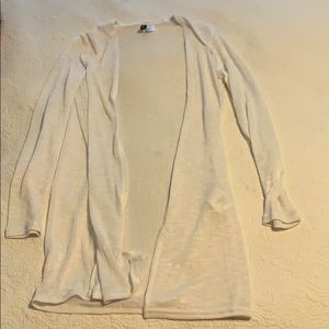 White cardigan
